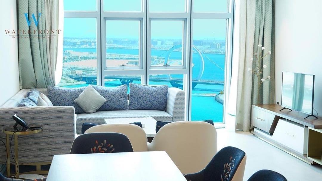 Waterfront Hotel Apartment Lusail Dış mekan fotoğraf A living room in a condominium